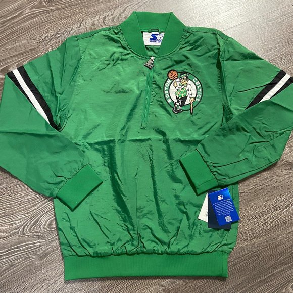 Starter Other - Starter NBA Boston Celtics The Jet Crinkle Half Zip Pullover Woven Jacket Mens S